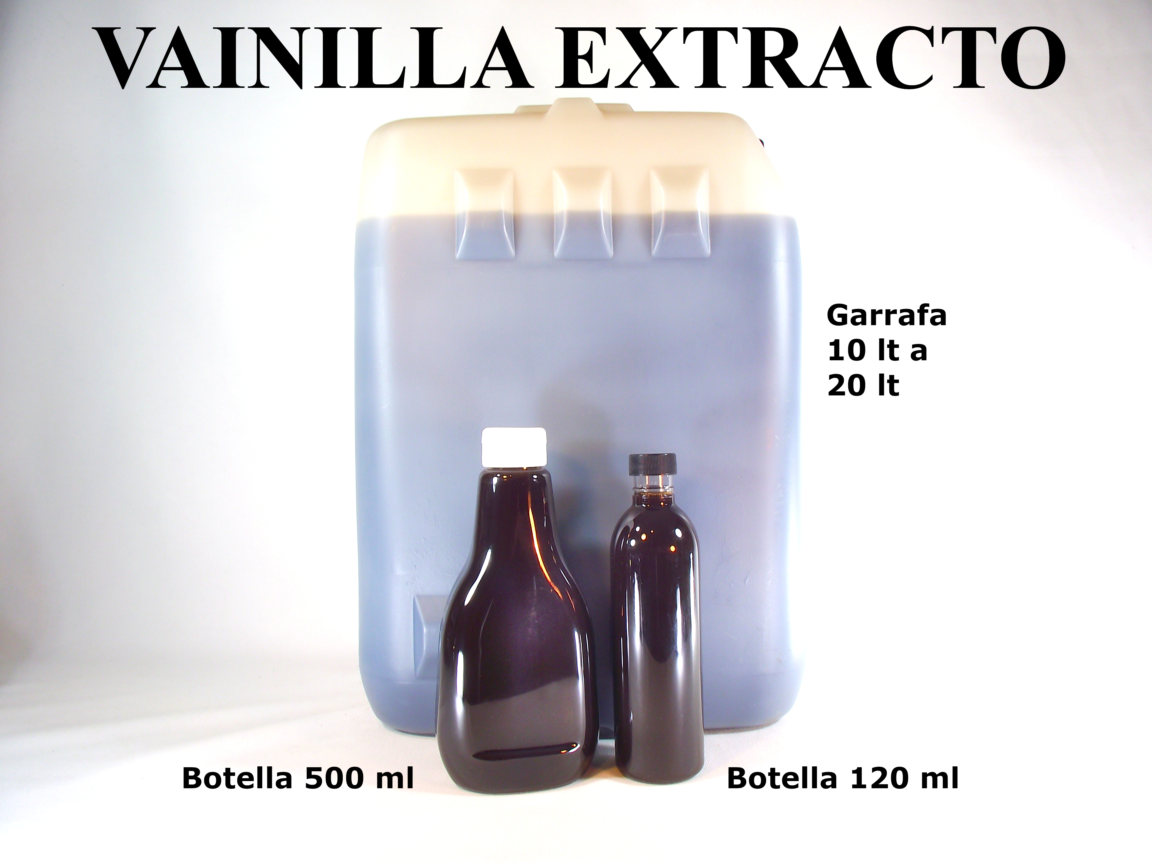 Extracto de vainilla orgánico a granel en botella Verdesazón
