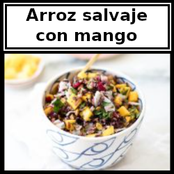 Receta: arroz salvaje con mango