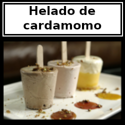 Receta: helado de cardamomo