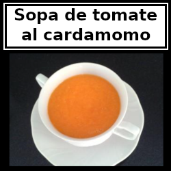 Receta: sopa de tomate al cardamomo