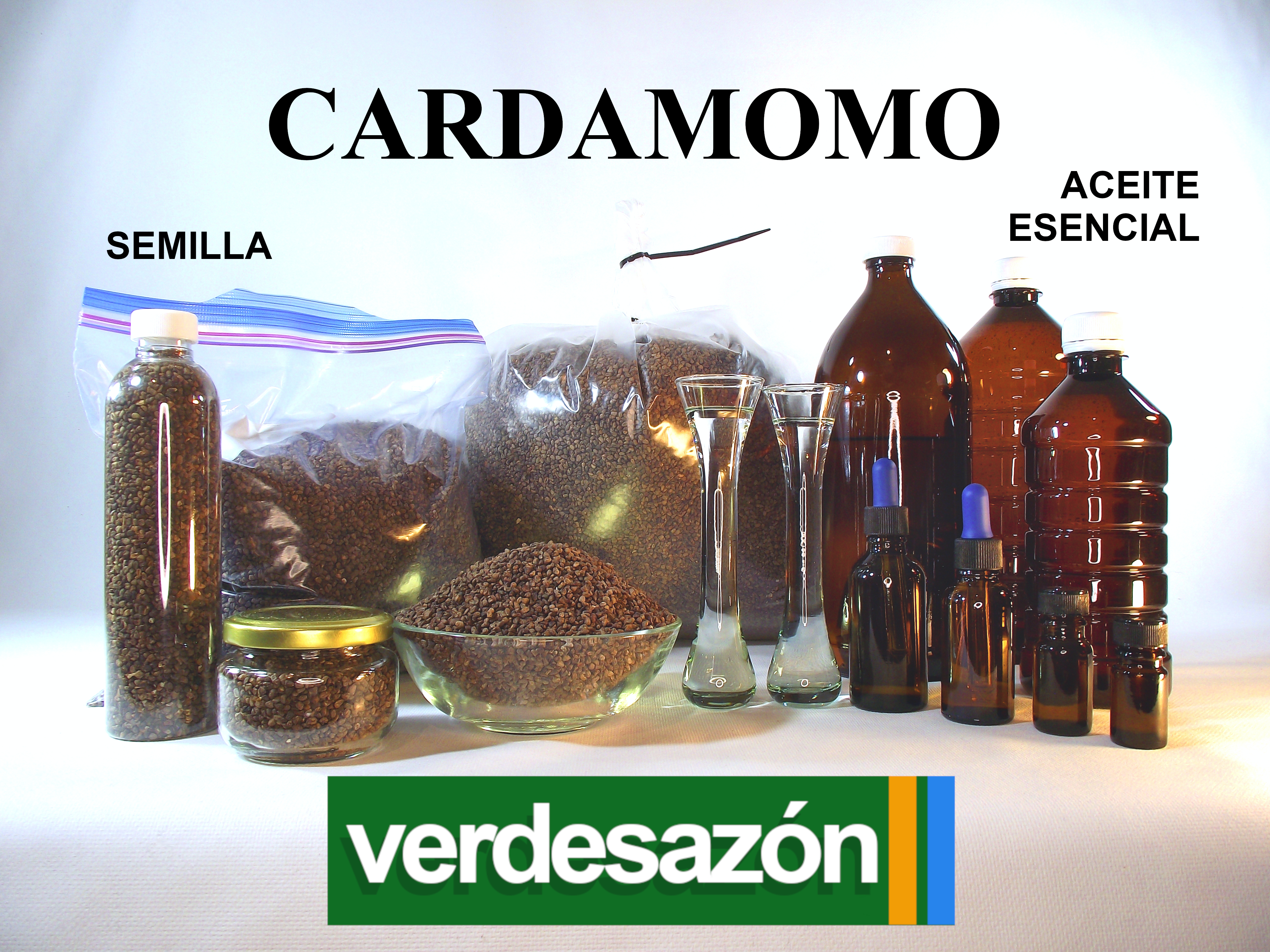 Presentaciones de cardamomo a granel Verdesazón