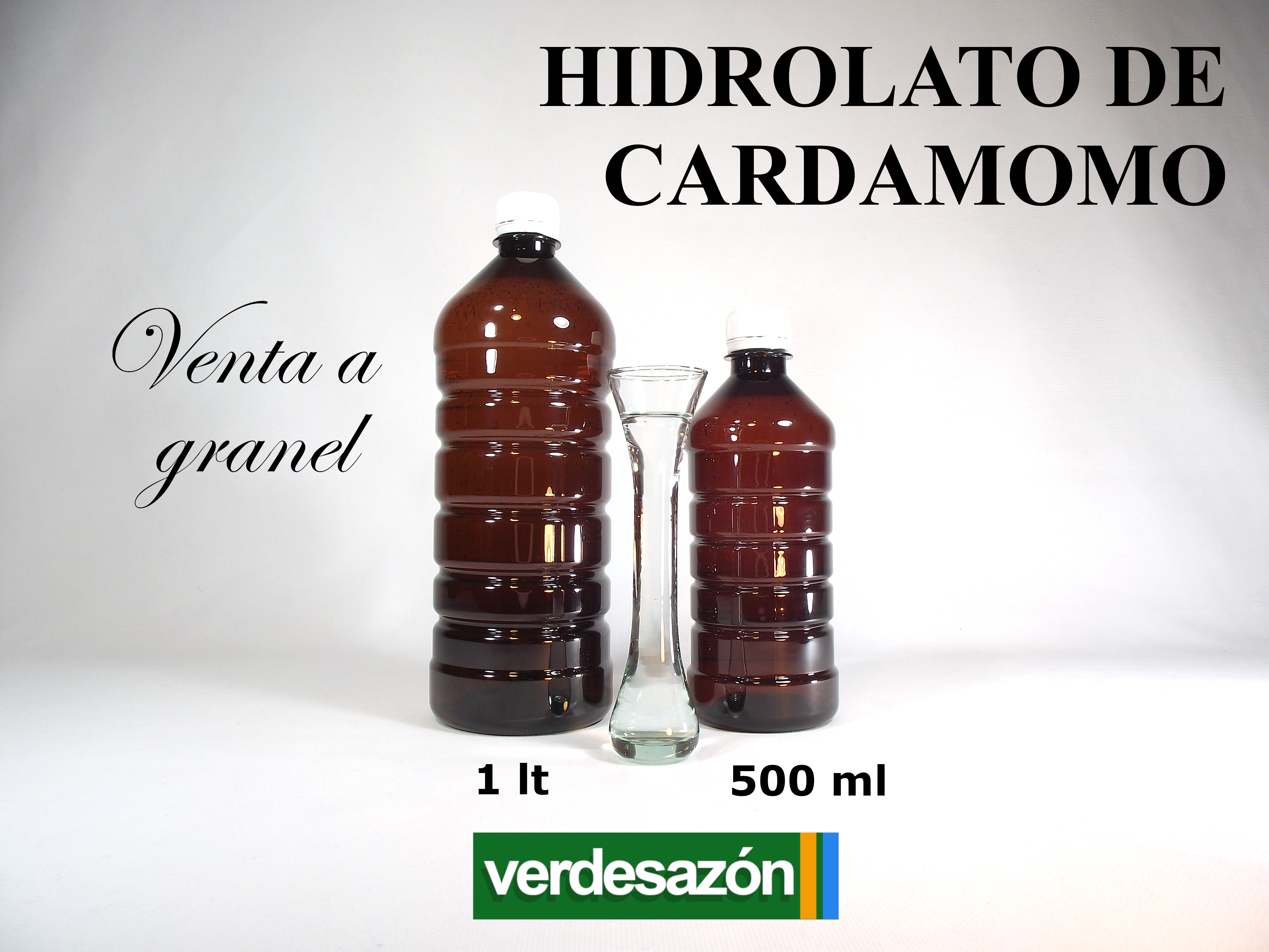 Hidrolato de cardamomo natural Verdesazón