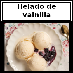 Receta: helado de vainilla natural