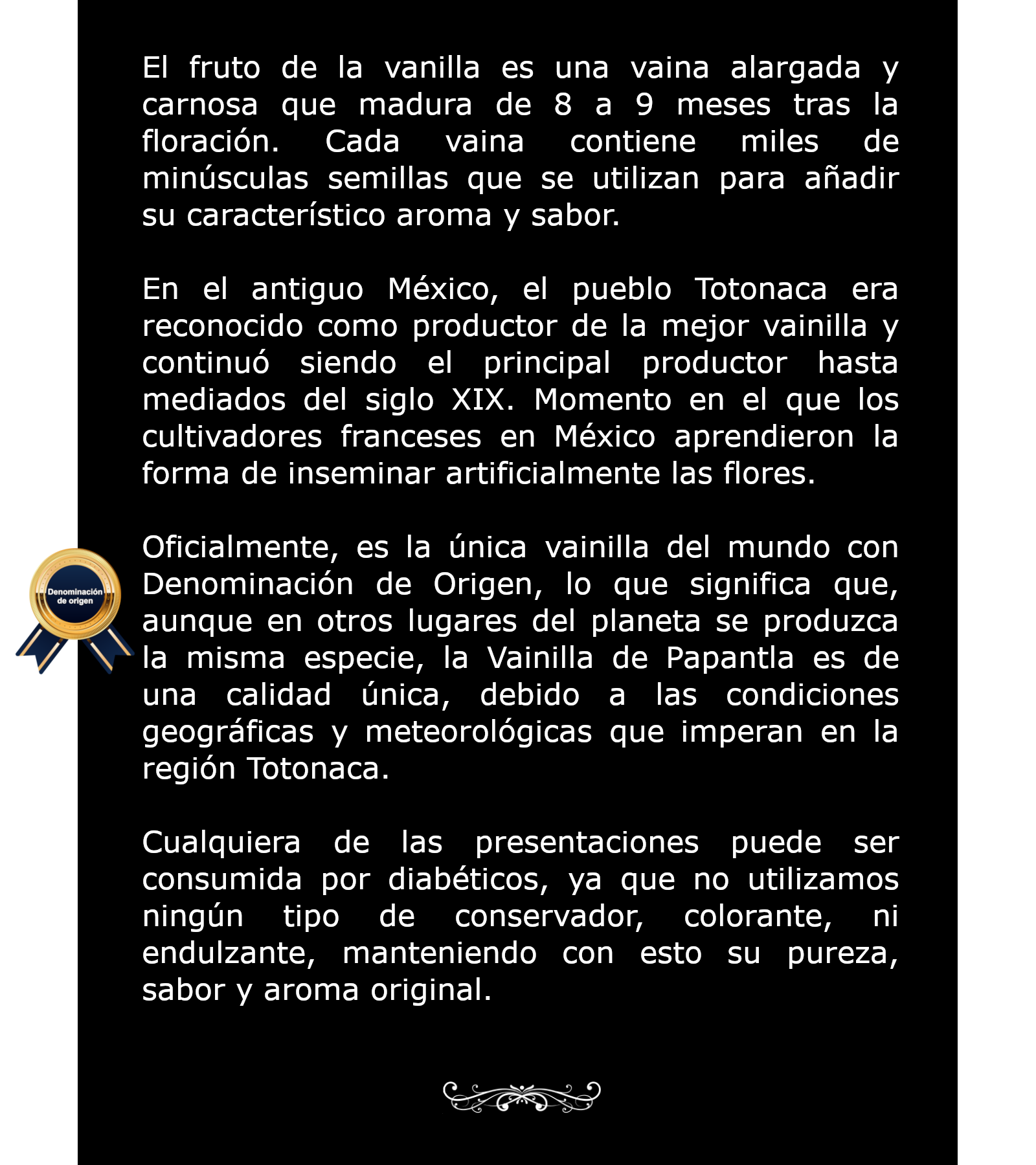 Características y descripción de la vainilla orgánica Verdesazón