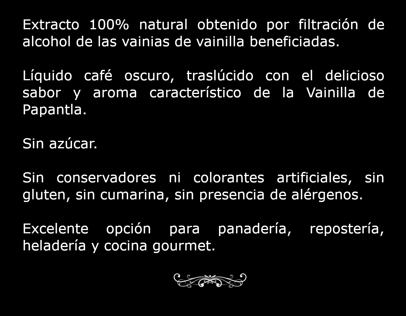 Descripción y características del extracto de vainilla orgánico Verdesazón