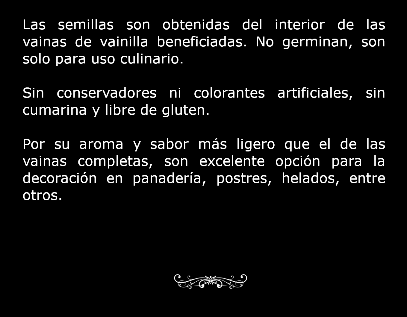 Descripción y características de la semilla de vainilla orgánica Verdesazón
